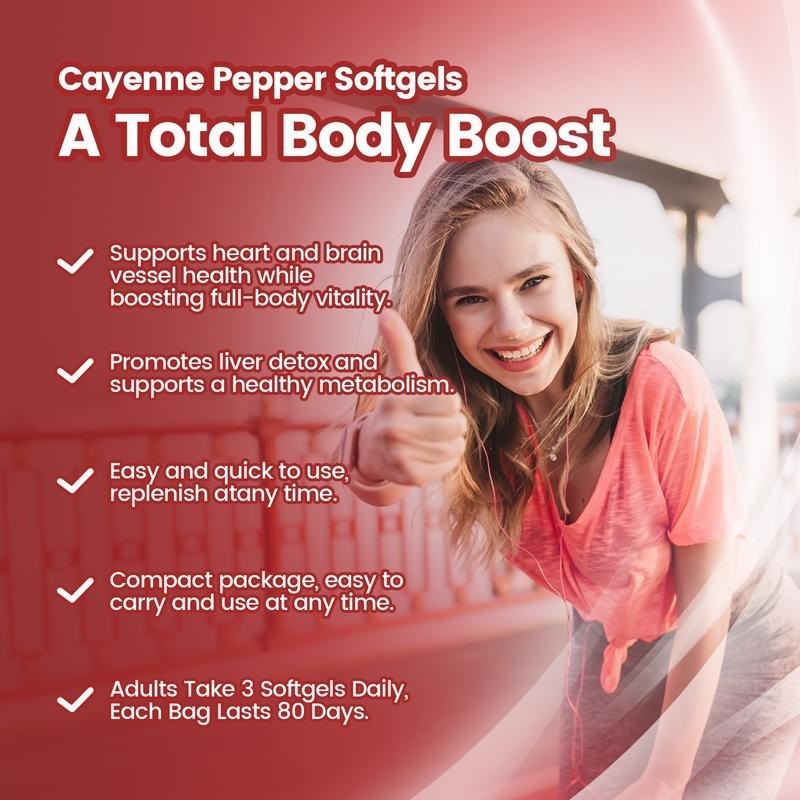 Chili Pepper Soft Capsules Vitamin Supplement