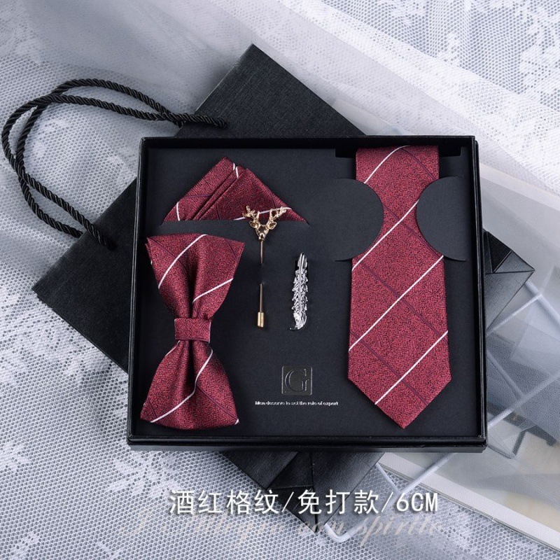 Caja de regalos de boda de novio formal europeo y americano corbata casual coreana para niños regalos de San Valentín sin golpear image 38