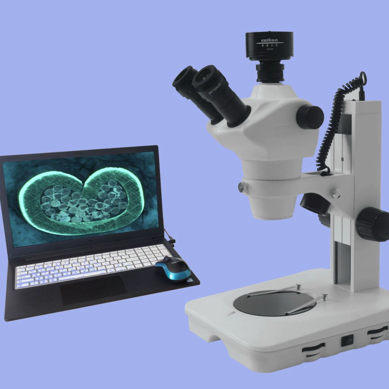 Микроскоп Cai Kang для анализа сечений материалов, стереоскопический, с высоким разрешением, с подогреваемой платформой и точным контролем температуры, для обнаружения металлов