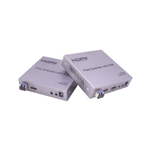 Factory direct sale 4K60 Optical Fiber Extender supports local ring out audio separation infrared USB20 km output