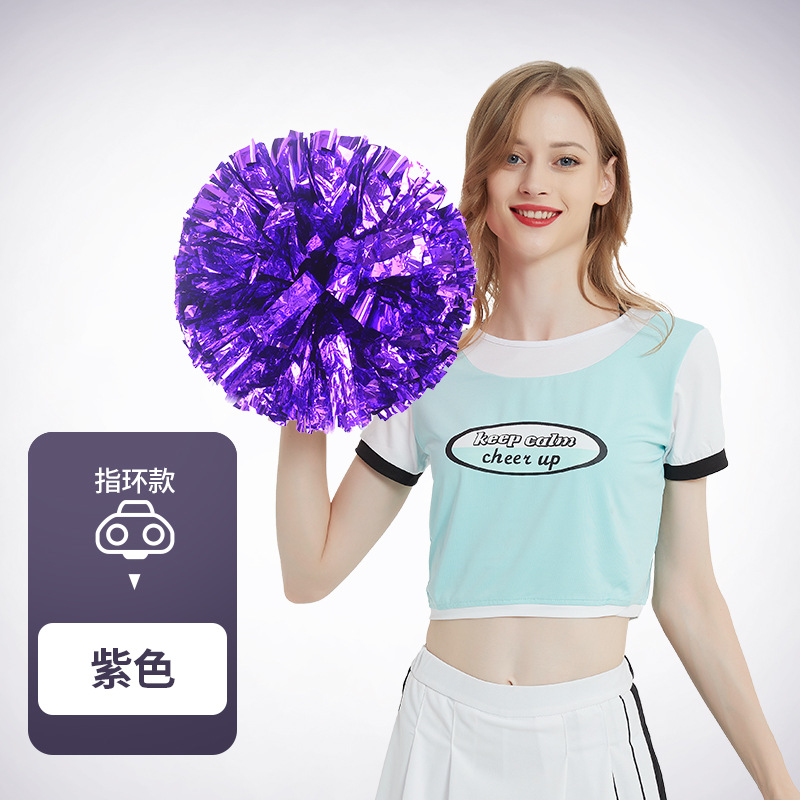 Flor bola de la flor porristas bola de la flor de la mano que sostiene la flor juegos de deportes mano que sostiene apoyos alegría apoyos en stock