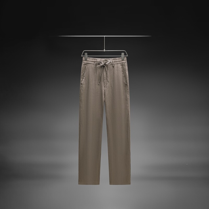 Designer Style Old Money Style Linen Casual Sports Pants for Middle-Aged Men, High-Quality, Light Luxury, Versatile for Spring and Summer Designer Style Old Money Style Linen Casual Sports Pants for Middle-Aged Men, High-Quality, Light Luxury, Versatile for Spring and Summer