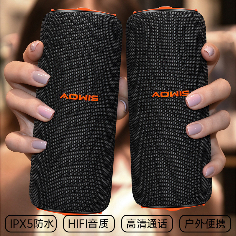 Portable Bluetooth speaker for cross-border use, waterproof, high-quality sound, with powerful bass, suitable for home and desktop use, and featuring long battery life Portable Bluetooth speaker for cross-border use, waterproof, high-quality sound, with powerful bass, suitable for home and desktop use, and featuring long battery life