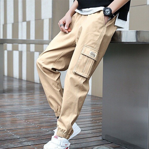 Workwear pants, loose-fitting ankle-tied pants, student thermal pants, fleece-lined pants, men's plus-size casual pants, workwear pants—men’s style
