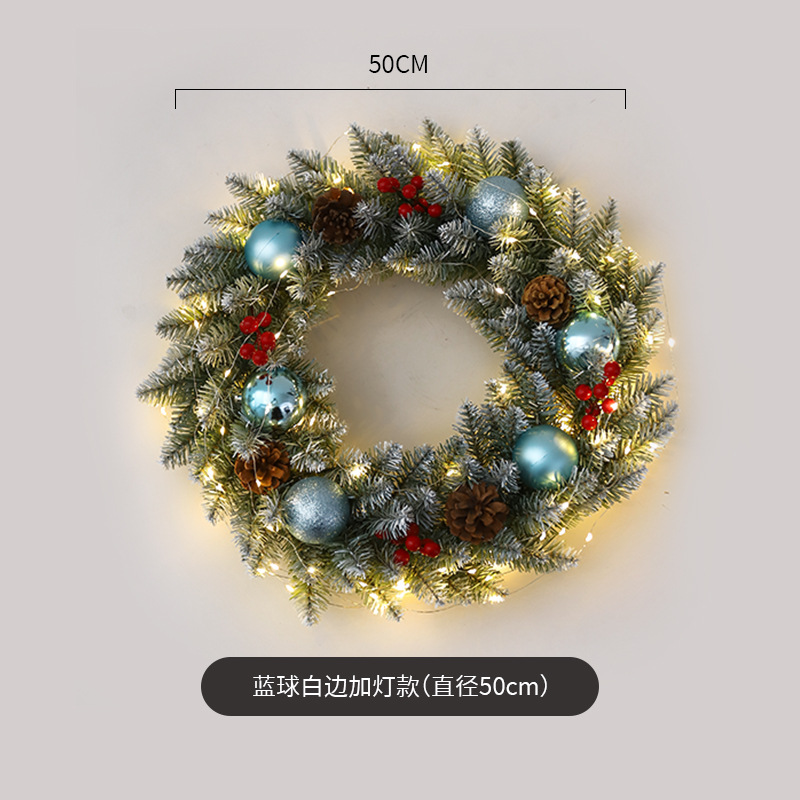 Amazon popular guirnalda de Navidad ratán 40/50/60cm decoración de Navidad Garland decoración escena diseño