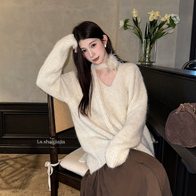 LS 慵懒入冬休闲时尚宽松针织上衣 广州十三行25秋冬新品女装6923