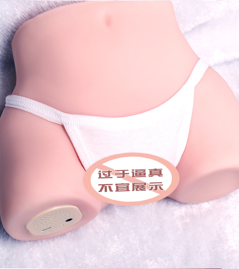 Jiuai Half-Body Solid Doll Male Masturbator with Vaginal and Buttocks Inverted Mold, TPE, Manual — detail image 18