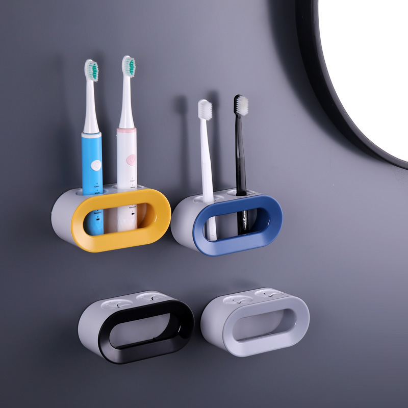 Soporte para cepillos de dientes eléctricos, organizador de cabezales de cepillo de dientes para baño, juego simple todo en uno para baño.