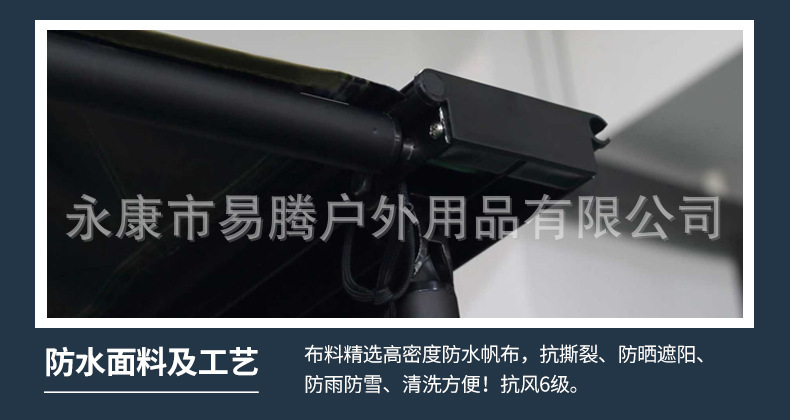 Thickened Car Side Tent Sunshade Canopy, Sun Protection Camping Tarp, Outdoor Full Car Roof Black Glue Full Blackout Side Tent