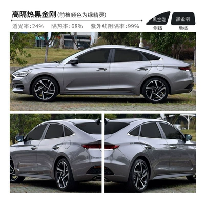 Automotive Film – film self-adhesive - color-black-king-kong-side-block-75-wide-1-meter-price