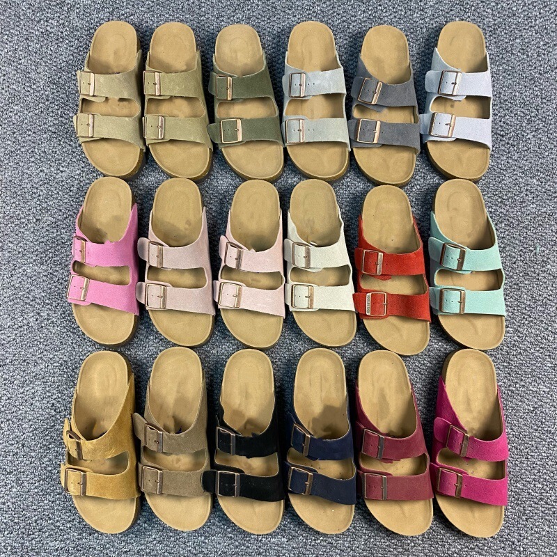 2026 Summer New Style Birkenstock Double-Strap Slippers and Sandals, Non-Slip, Height-Increasing, Comfortable, Breathable, Casual Soft-Soled Birkenstock Shoes