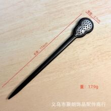 紫光檀宋锦蜀锦发簪底托 手工diy发簪底胚云锦国潮古风发饰半成品