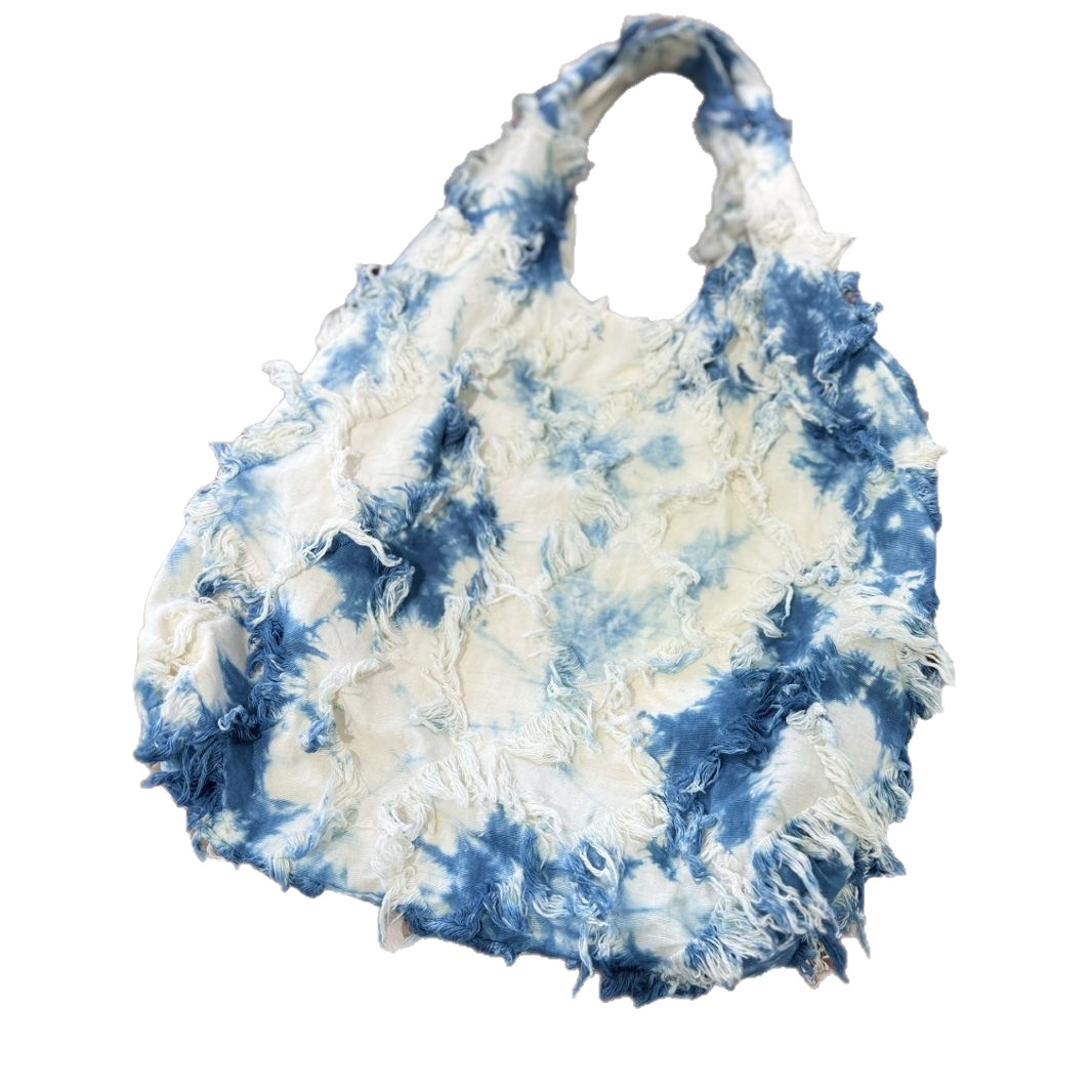 Tie Dye Cosmetic Pouch Travel Makeup Storage Bag Boho Chic Style_voghion.com