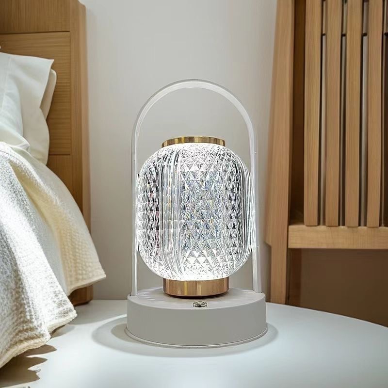 흰색 휴대용 램프