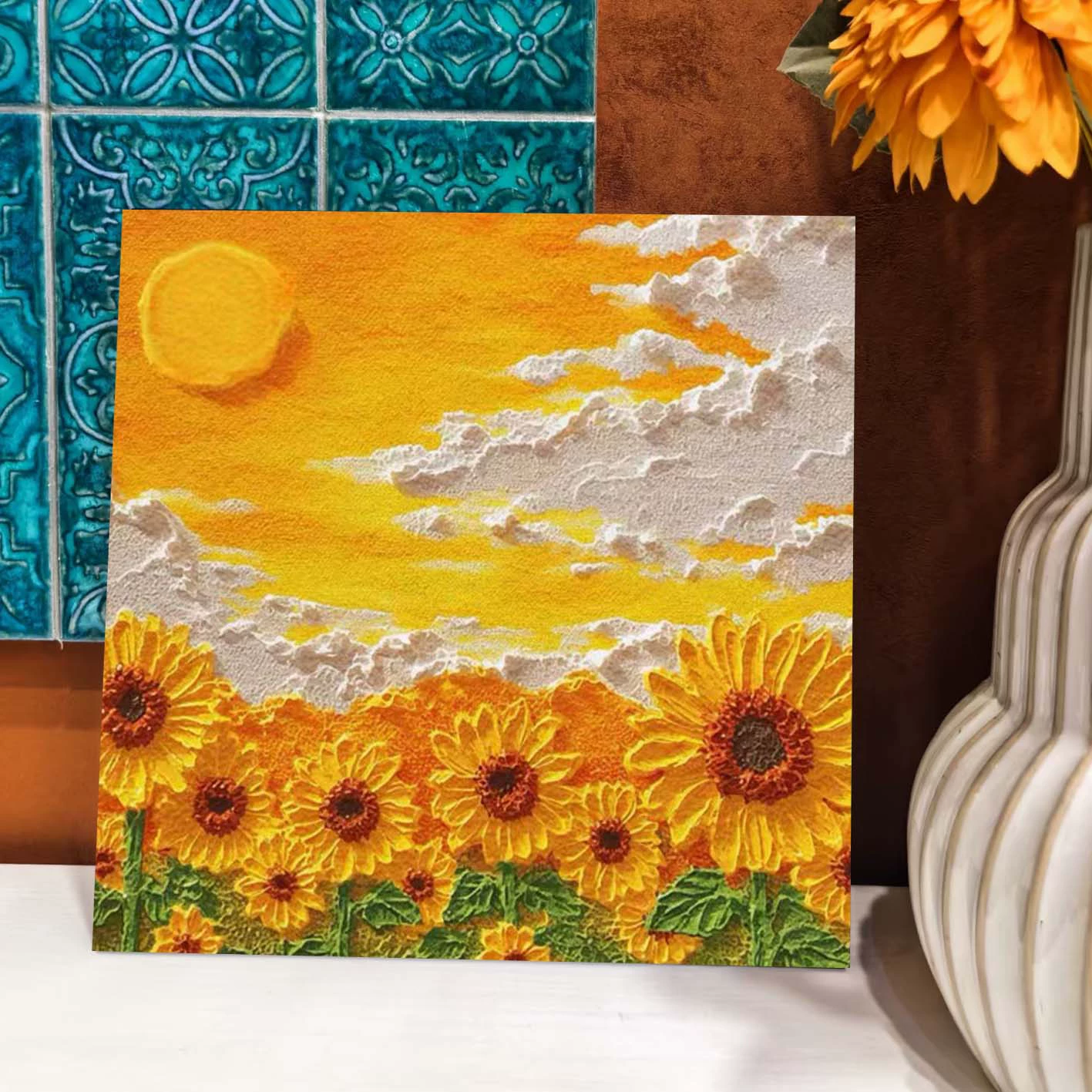 Регулируемая кварцевая песчаная-free DIY цифровая текстура painting с полным набором инструментов на кончиках пальцев, готовая к рисованию, кросс-граничная дропшиппинг для декора прилавка