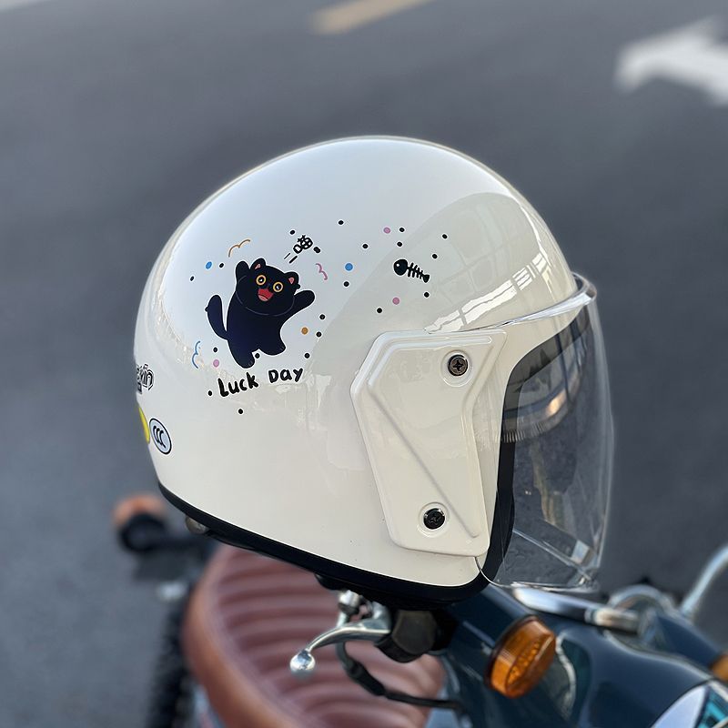 3C Certified Electric Vehicle Helmet Motorcycle Warm Half Helmet