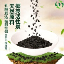 椰壳活性炭酸洗后置滤芯饮用水过滤空气滤芯填充高碘值除贡滤料碳