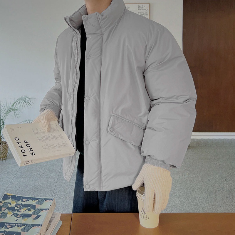 MYQ de alto grado de cuello alto de algodón acolchado abrigo de invierno cálido abrigo de los Hombres estilo coreano suelta de moda de algodón acolchado abrigo engrosada Chaqueta de algodón acolchado