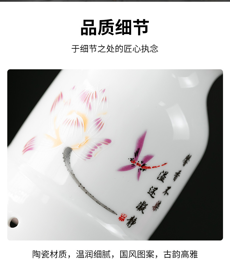 Ceramic Moxibustion Cup Gua Sha Jar Double Layer Heat Insulated Ash Grid Design for Home Meridian Care specifications