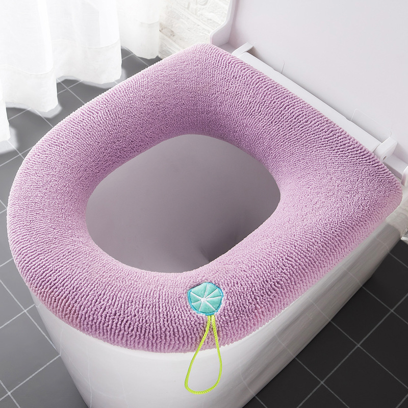 手提げトイレマット秋冬厚手平紋ニット保温トイレカバーアニメカラー清新トイレマット|undefined