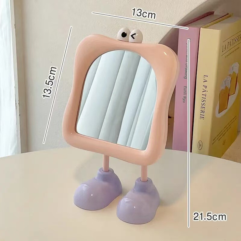 Ins化粧鏡かわいい学生寮携帯鏡ハイビジョンオフィスデスクトップ家庭用化粧鏡|undefined