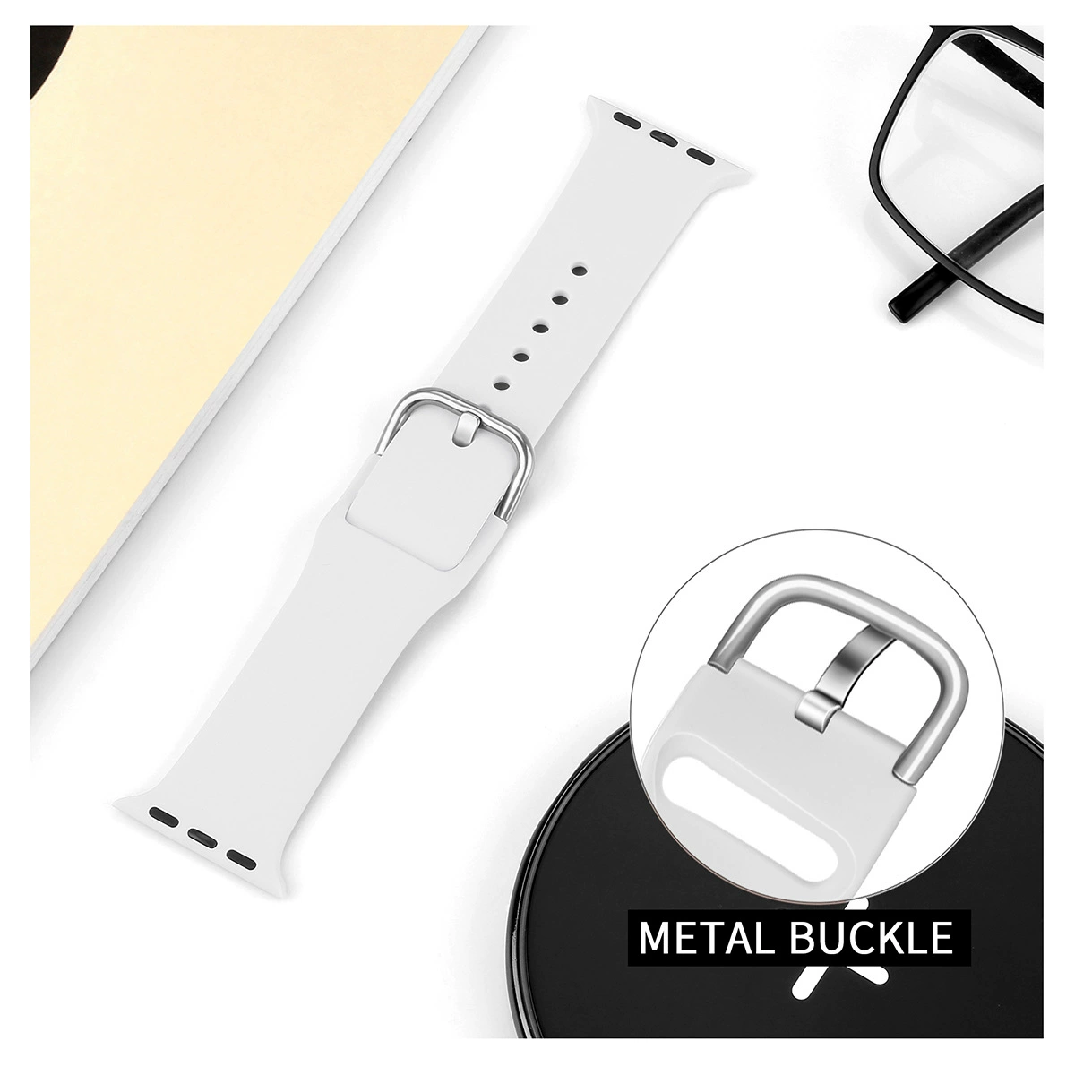 Применение браслета Apple Band 8 поколения Ultra/SE силиконовый монохромный ремешок для iWatch оптовая продажа