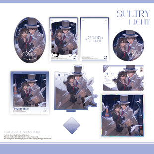 Detective Conan Anime Kaito Shiba Midoriyama Aoko Badge Sticker Color Paper Stand Fan Merchandise