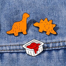 R 33691 Dinosaur Cartoon Brooch Pin ��ͨ�������� �羳ŷ