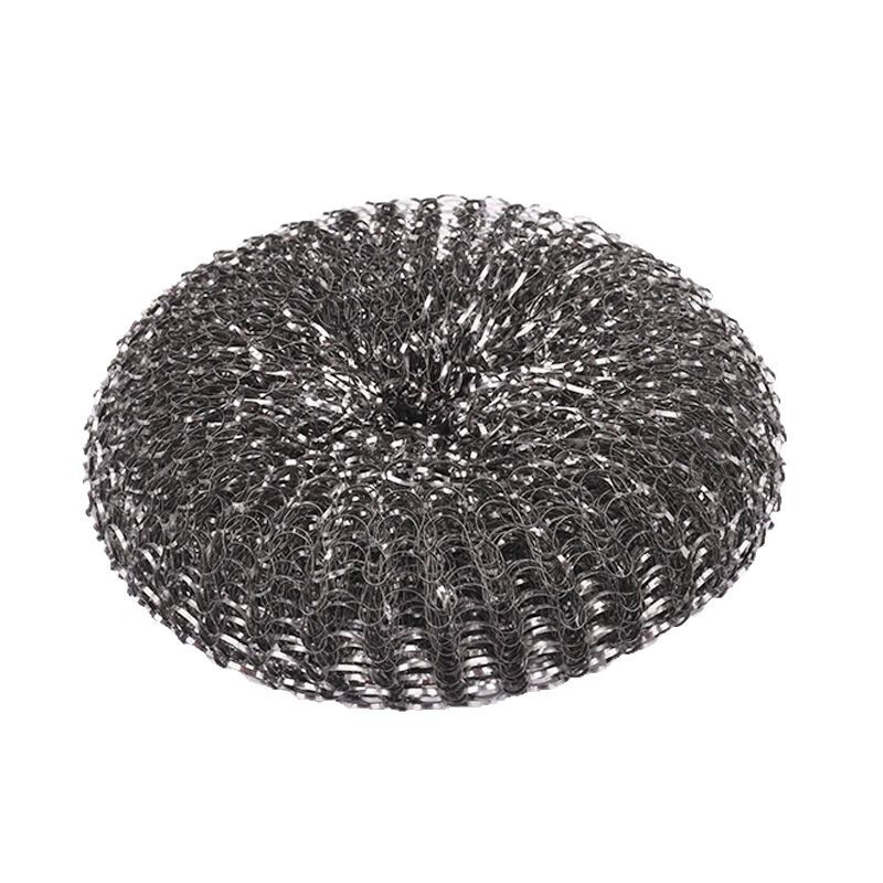 Bola de limpieza para uso doméstico, cepillo de limpieza de tenis de alambre de acero 410 cepillo de olla de acero inoxidable, bola de alambre de acero grande sin escoria