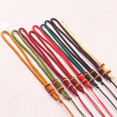 簡約車掛繩包包掛繩編織diy手把繩翡翠瑪瑙彈弓飾品吊墜掛繩批發