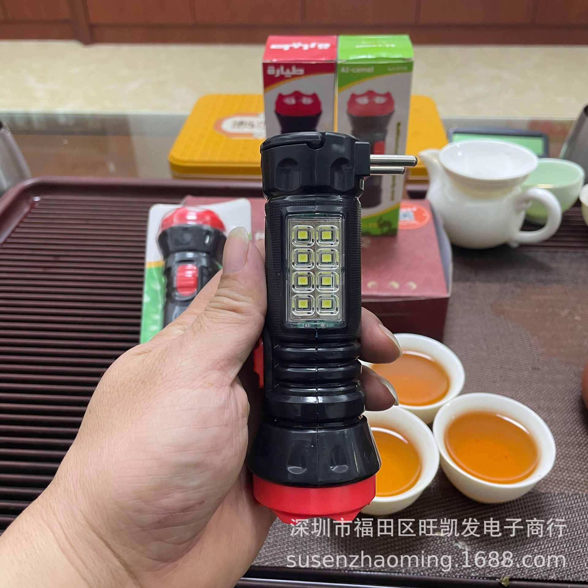 LED手电筒 宝莲灯+侧灯