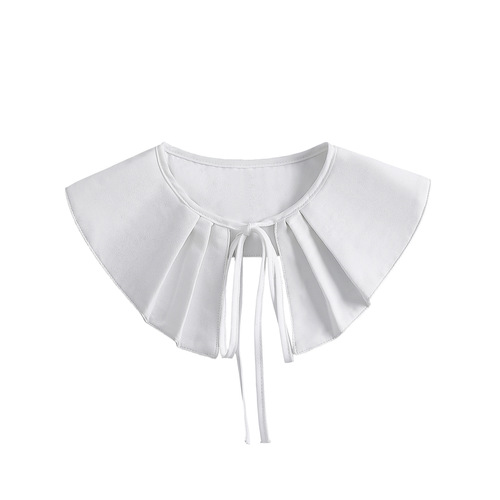 Cotton lace shawl women's cape summer white sunscreen with skirt fake collar