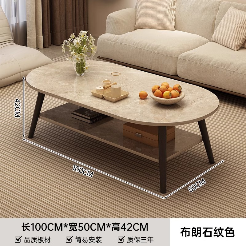 Mesa de té, sala de estar, sofá doméstico, mesa de té simple, nueva mesa de dormitorio simple para alquiler moderno