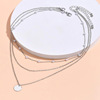 Fashionable necklace from pearl, trend accessory, European style, simple and elegant design