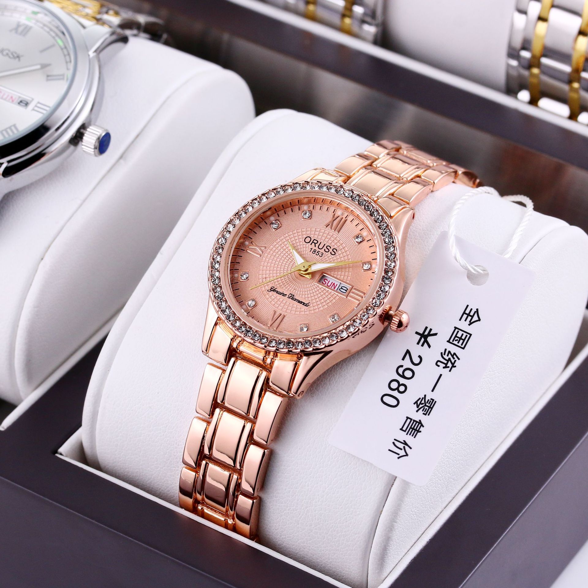 XJ 다이아몬드 로즈 골드 여성용 [핑크 여성] [1]