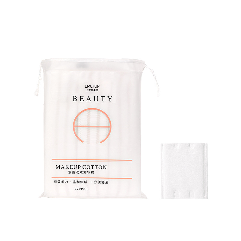 LMLTOP 222 piezas de bolsa elástica de algodón para maquillaje tipo sándwich, desechable, engrosada, para remover maquillaje, colección al por mayor