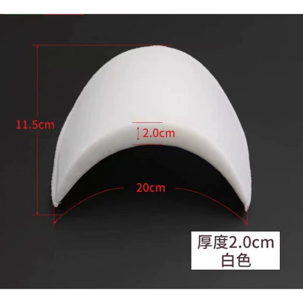 5 sets of 2.0 thick (white) sponge shoulder pads. Please note the color distribution.