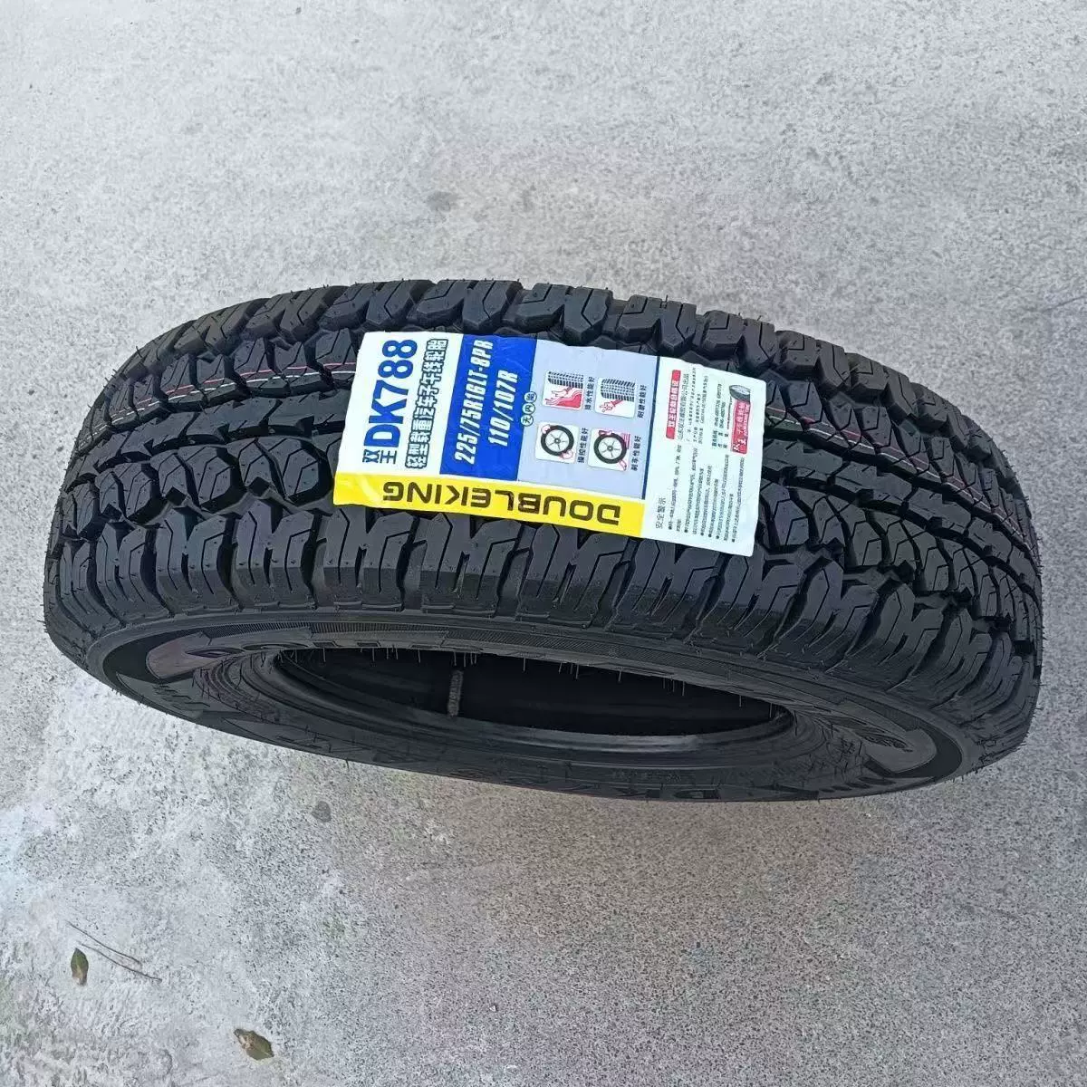 Внедорожная шина 225/75R16LT с утолщенным восьмислойным протектором, адаптированная для школьного автобуса Yutong, флагманского пикапа ZTE и Ssangyong Acton.