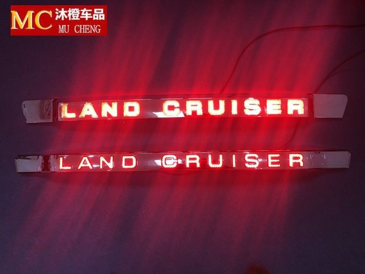 Suitable for 08-20 Toyota Land Cruiser Rear Tailgate Trim Strip with Lights, Land Cruiser Led Rear Brake Light Modification