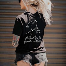 N 26980 Good Girl's Necklace T-Shirt ӡ��T�� ŷ���羳