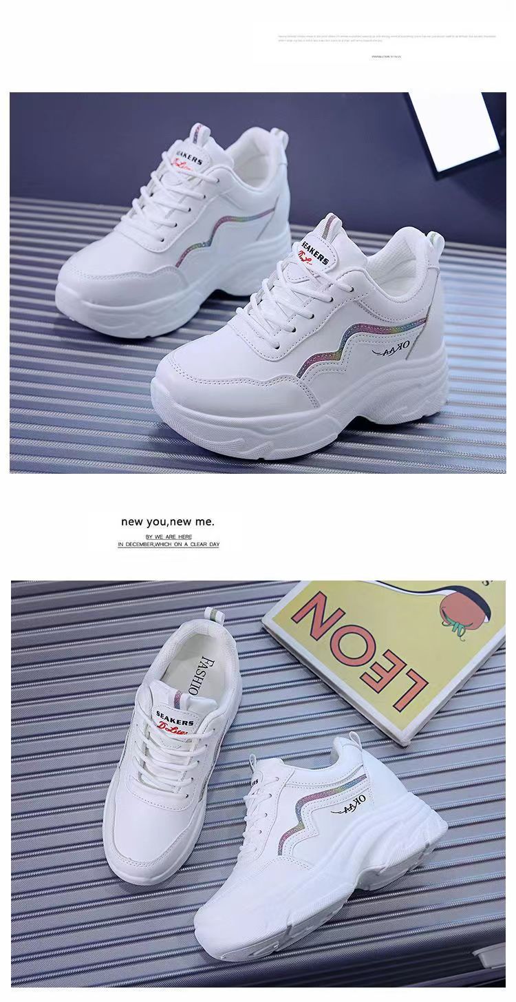 Naisten urheilukengät, nahkakengät, lenkkarit, kumipohjaiset iskunvaimennuskengät, kevyet jalkineiden lenkkarit_voghion.com