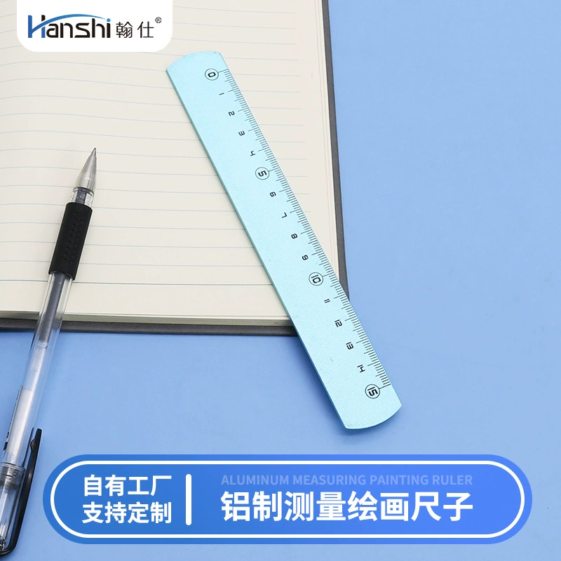 Производитель поставляет алюминиевую линейку 15 см Алюминиевый линейка для измерения инструмента для рисования офисный алюминиевый линейка