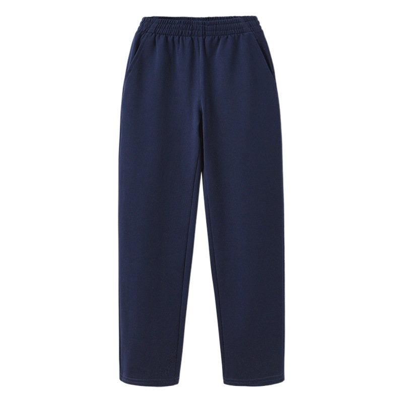 Children's school uniform pants navy blue high school boys and girls dark blue school pants spring and autumn big children's sports pants plus size