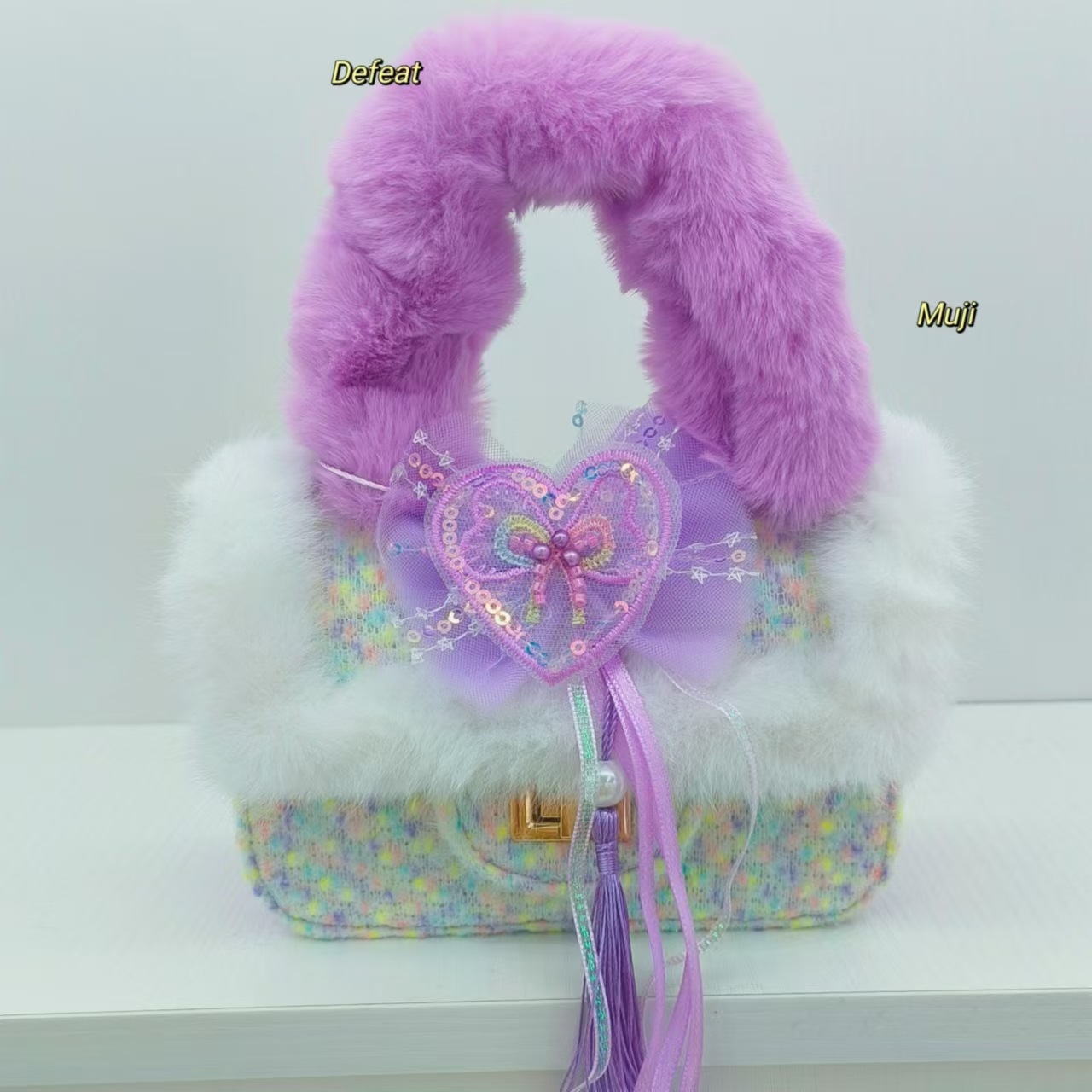 Bolsos de peluche de estilo nacional, bolsos de hombro para niños de moda extranjera, bolsos pequeños, bolsos de accesorios, bolsos de cambio