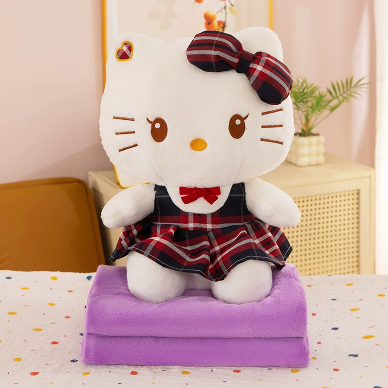 Кукла-героиня, плюшевое одеяло, детская игрушка, 2 в 1