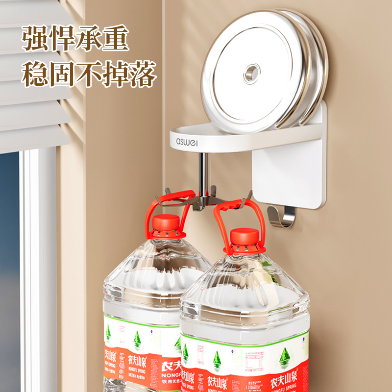 Cocina giratoria de seis garras gancho almacenar utensilios de cocina de