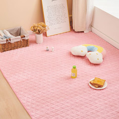 Cross-border plush carpet bedroom bed side rug living room mat children thick crawling mat simple home use imitation rabbit fur pad