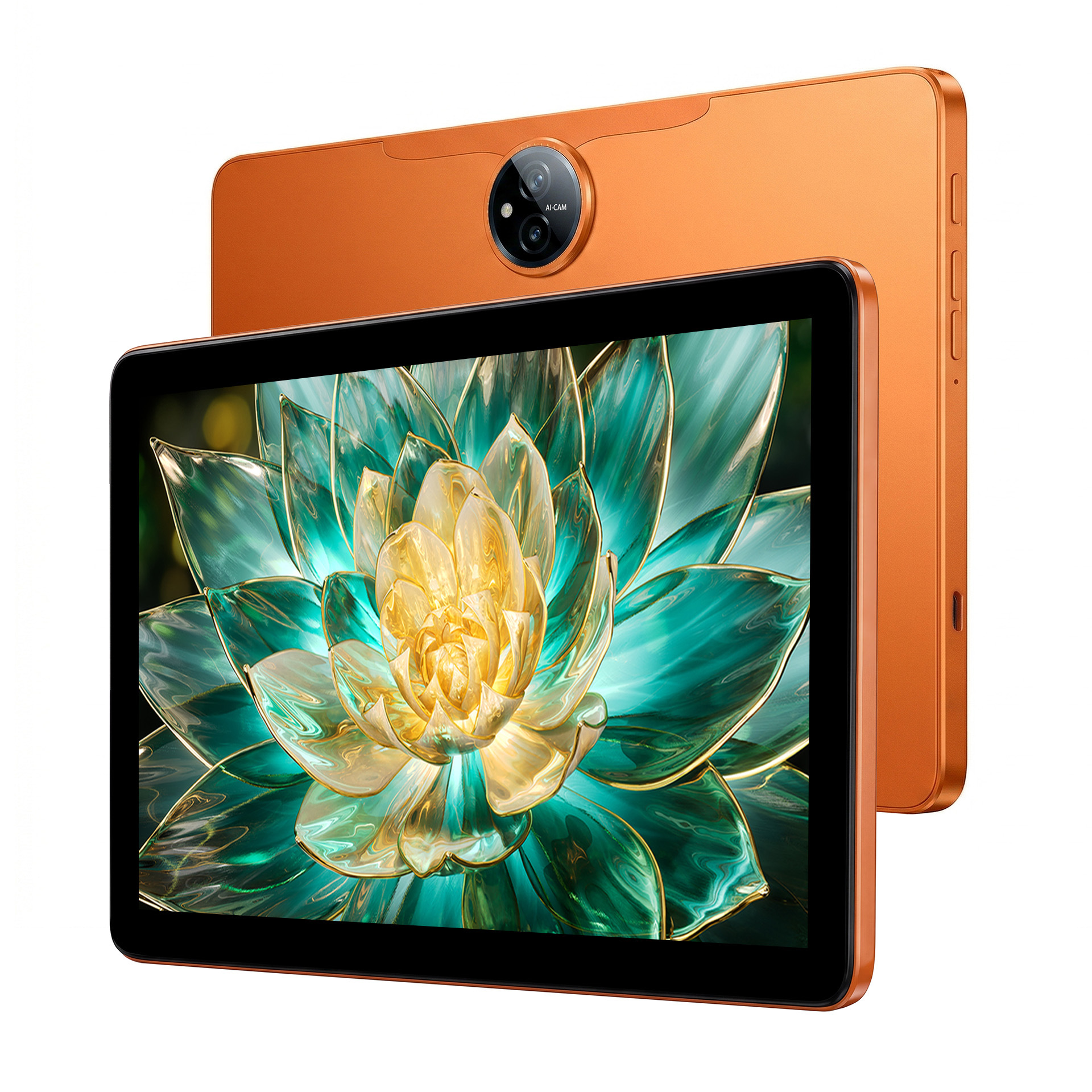 Cross-border spot 10-inch large-screen 12GB+128GB learning and education eye-protection Android tablet, orange