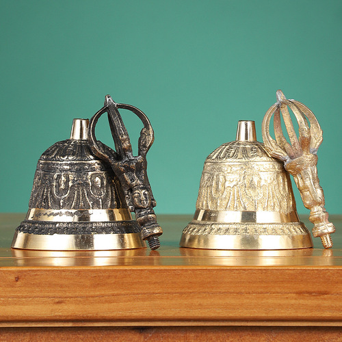 Copper Bell Wholesale, Copper Handbell Warning Bell Class Bell Meeting Bell Secret Room Prop Bell