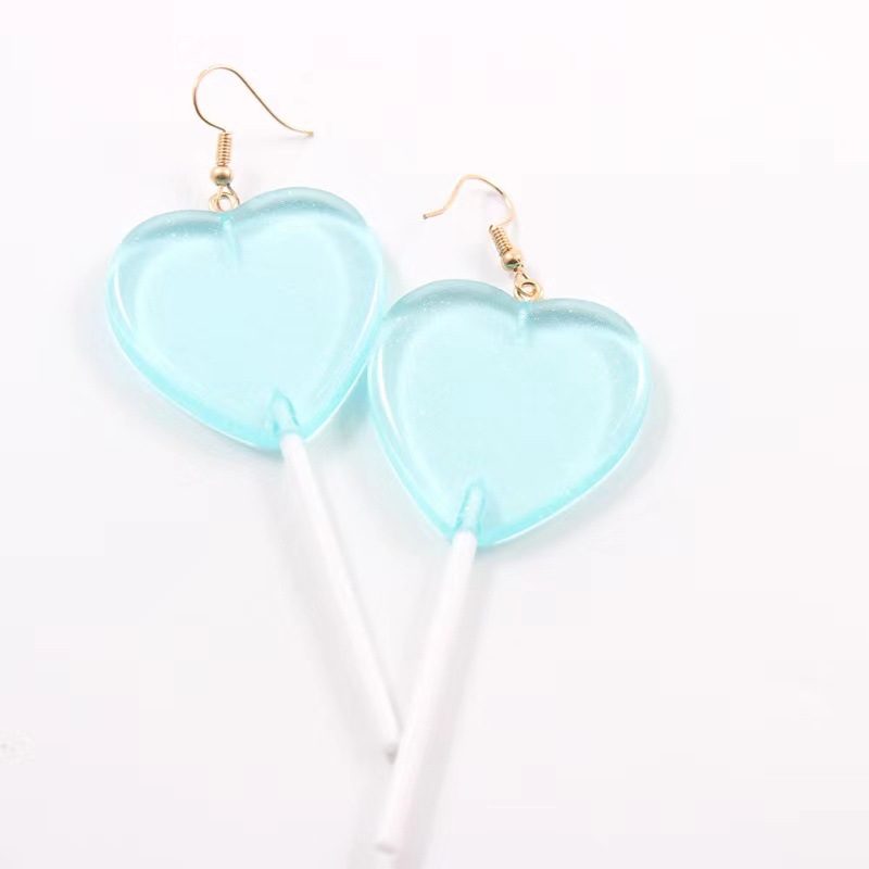 1 Pair Fashion Heart Shape Arylic Women's Drop Earrings display picture 5